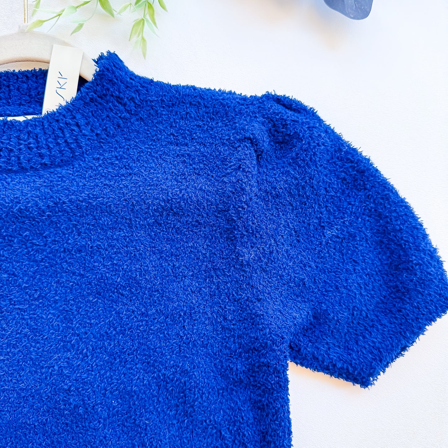 Navy Super Soft Puff Top
