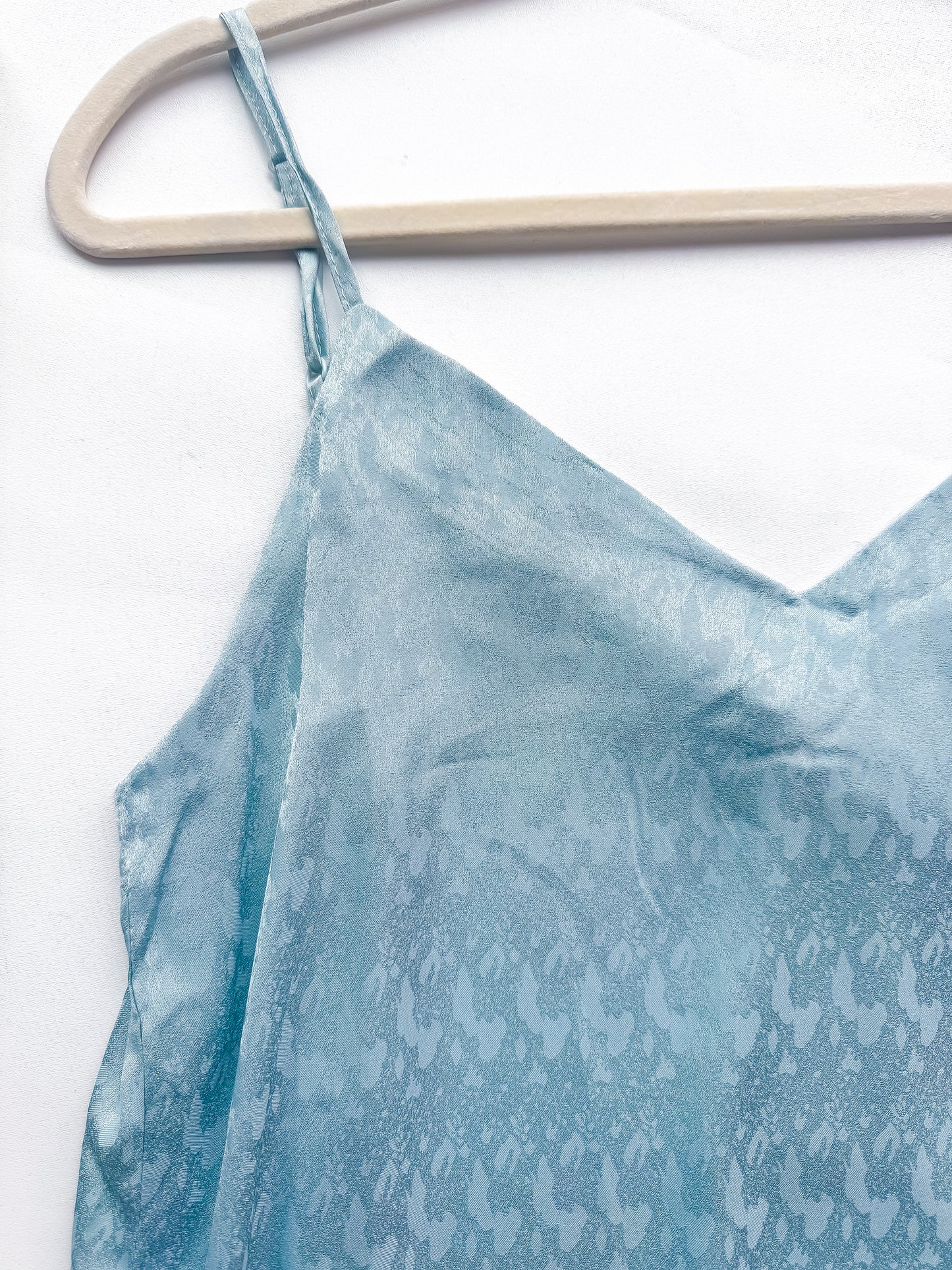 Listicle Blue Satin Dress