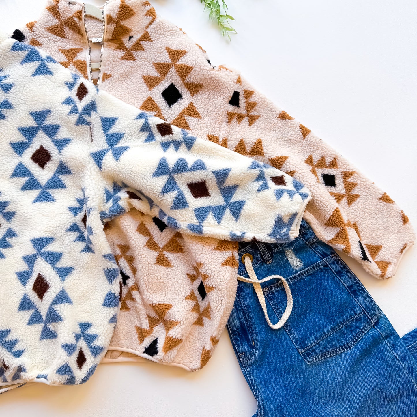 Aztec Half Zip Sherpa