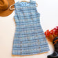 Blue Checkered Mini Dress