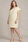 Plus Ruffled Sleeve Quilted Knit Dress