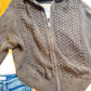Mineral Wash Knit Zip Hoodie