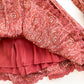 Pink Wine Floral Tiered Dress