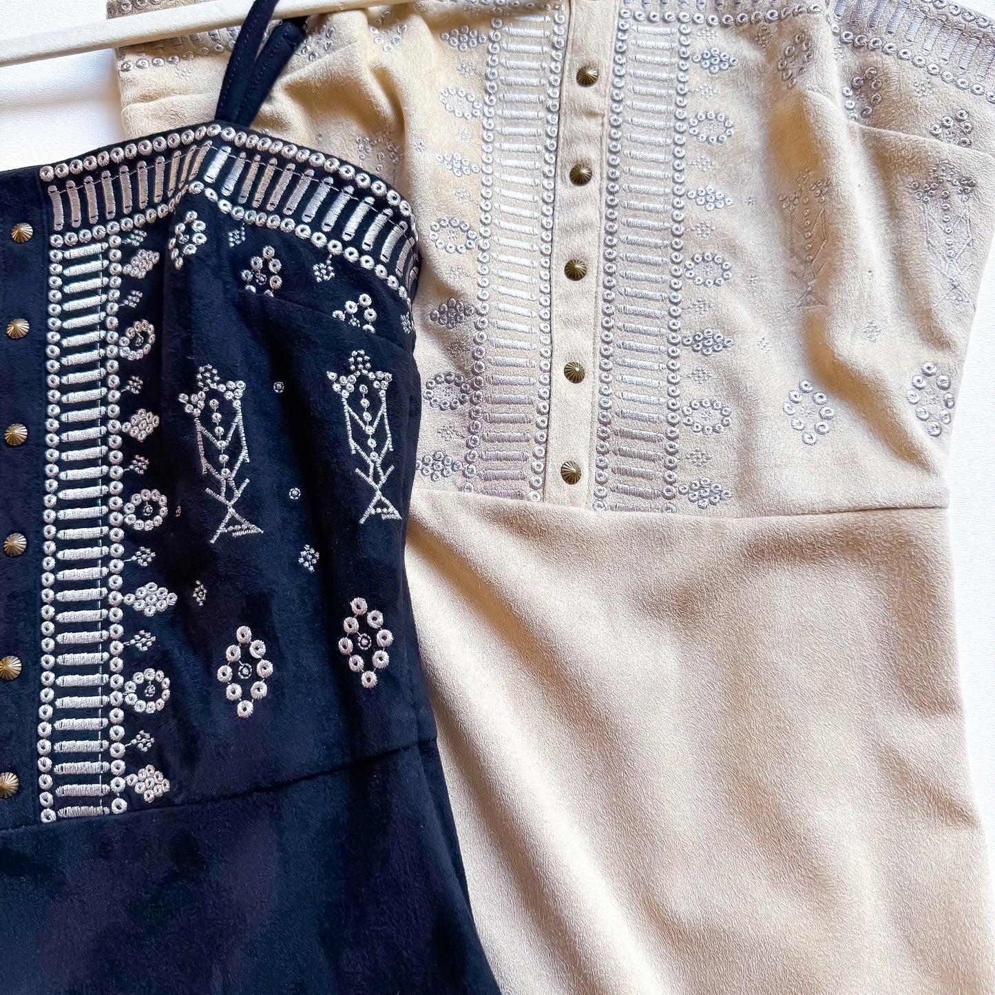 Blue B Faux Suede Dresses