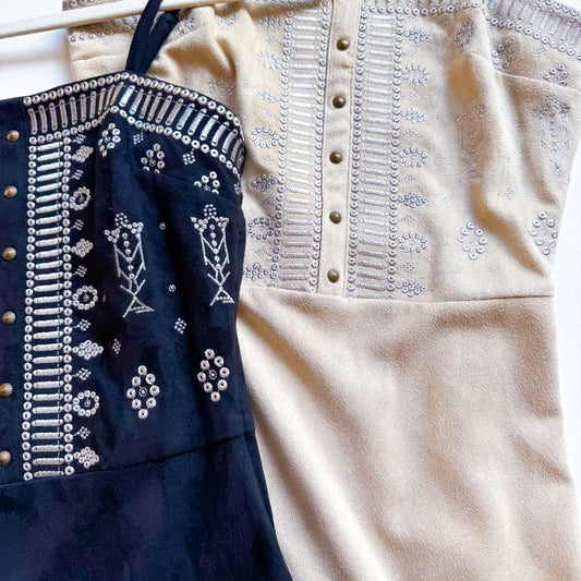 Blue B Faux Suede Dresses