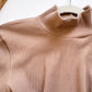 Ribbed Neutral Turtleneck Essential