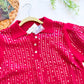 Wine Sequin Polo Sweater