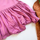 Sweet Ruffled Hem Mauve Dress