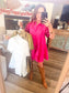 Sequin Puff Sleeve Tiered Mini Dress