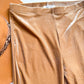 Tan Velvet Flares