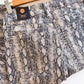 Vintage Black Python Print Denim | Just Black Denim