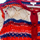 Umgee Maroon Striped Knit Sweater