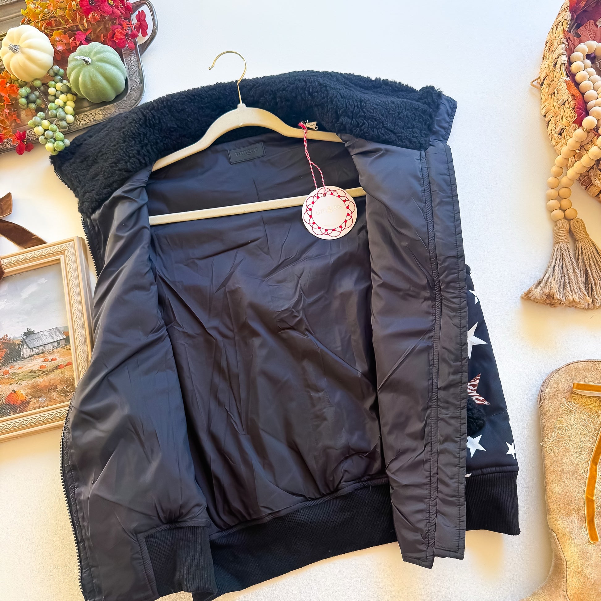 Lone Star Sherpa Puffer Vest interior