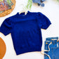 Navy Super Soft Puff Top