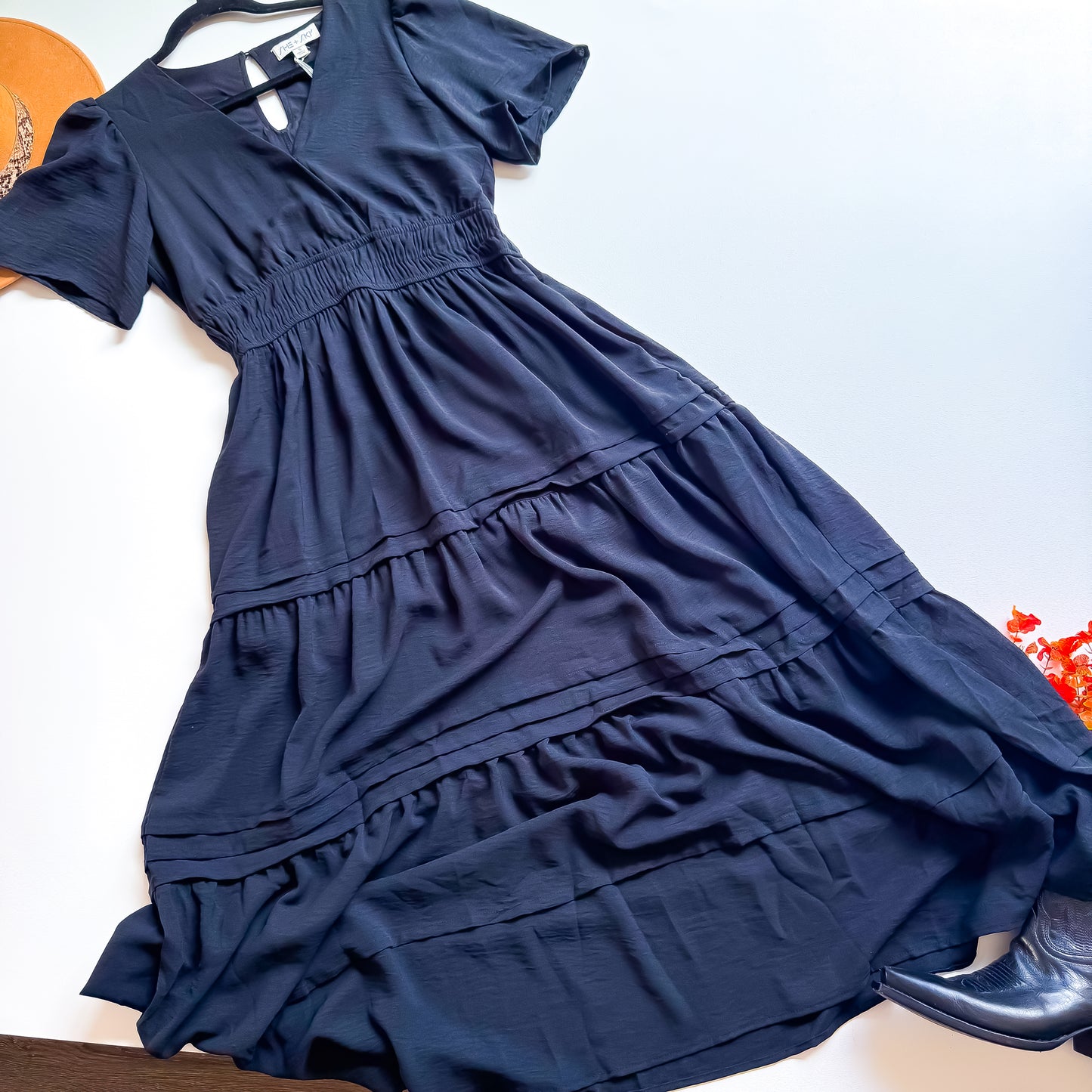 Classic Black Silhouette Dress