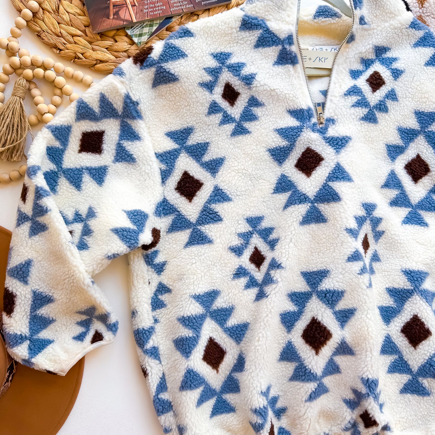 Aztec Half Zip Sherpa