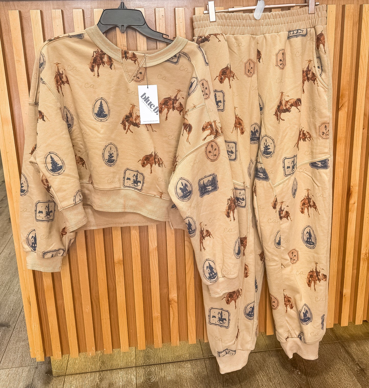 Rodeo Season Cozy Set flat lay