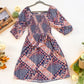 Patchwork Posy Smocked Dress front