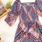 Smocked square neckline detail