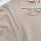 Oatmeal Latte Cropped Sweater scoop neckline detail
