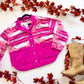 Pink Canyon Aztec Fleece Snap Jacket