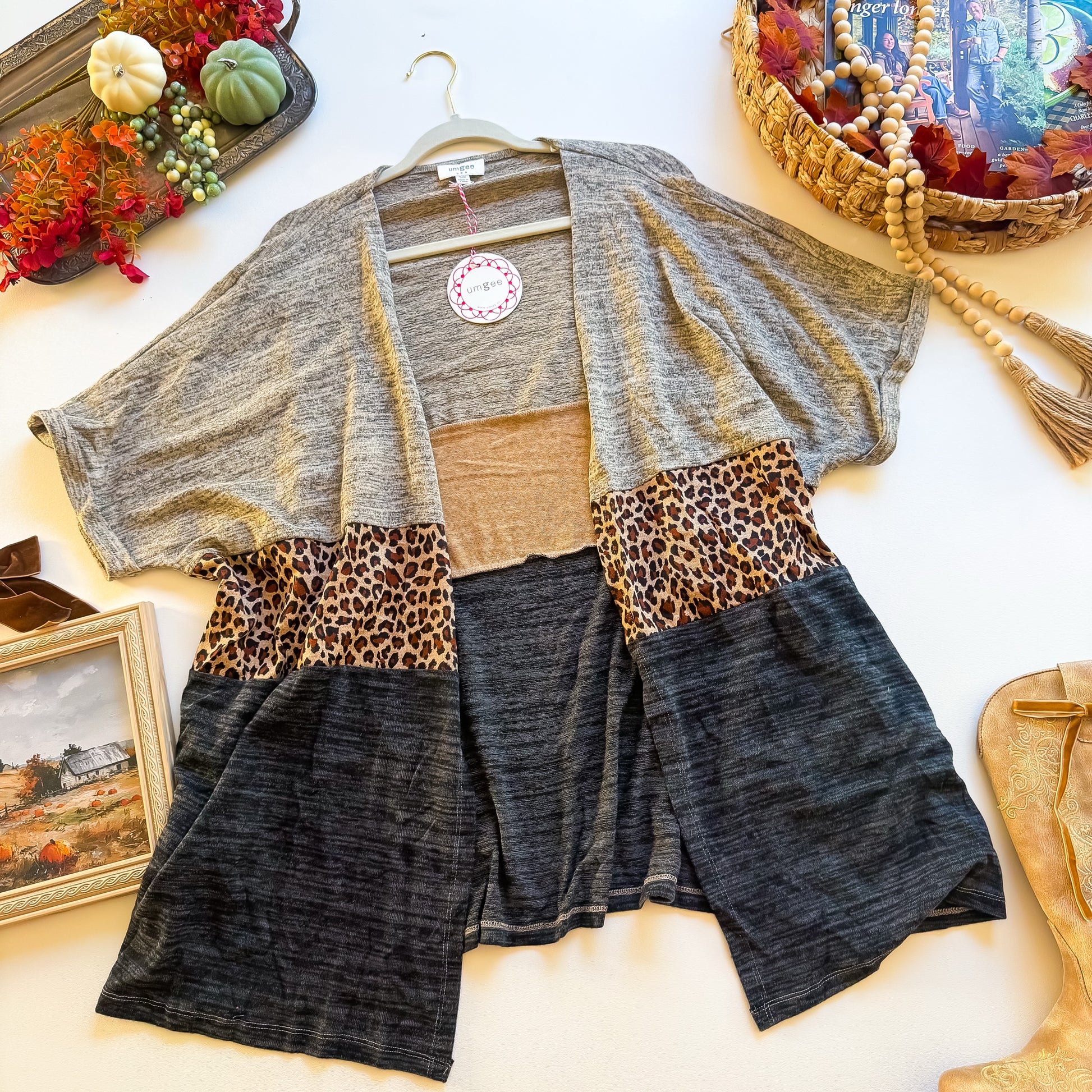 Hayride Heather Leopard Kimono