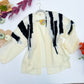 Ink & Ivory Brushstroke Pocket Cardigan