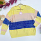 Lemon Sorbet Color Block Lightweight Sweater