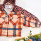 Wild Plaid Hooded Windbreaker Jacket