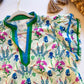 Wildflower Meadow Ruffle Neck Top