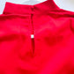 Merry & Bright Red Blouse button back detail