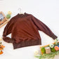 Hot Cocoa Mock Neck Pullover