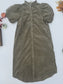 Cocoa & Cornfields Corduroy Midi Dress - Olive