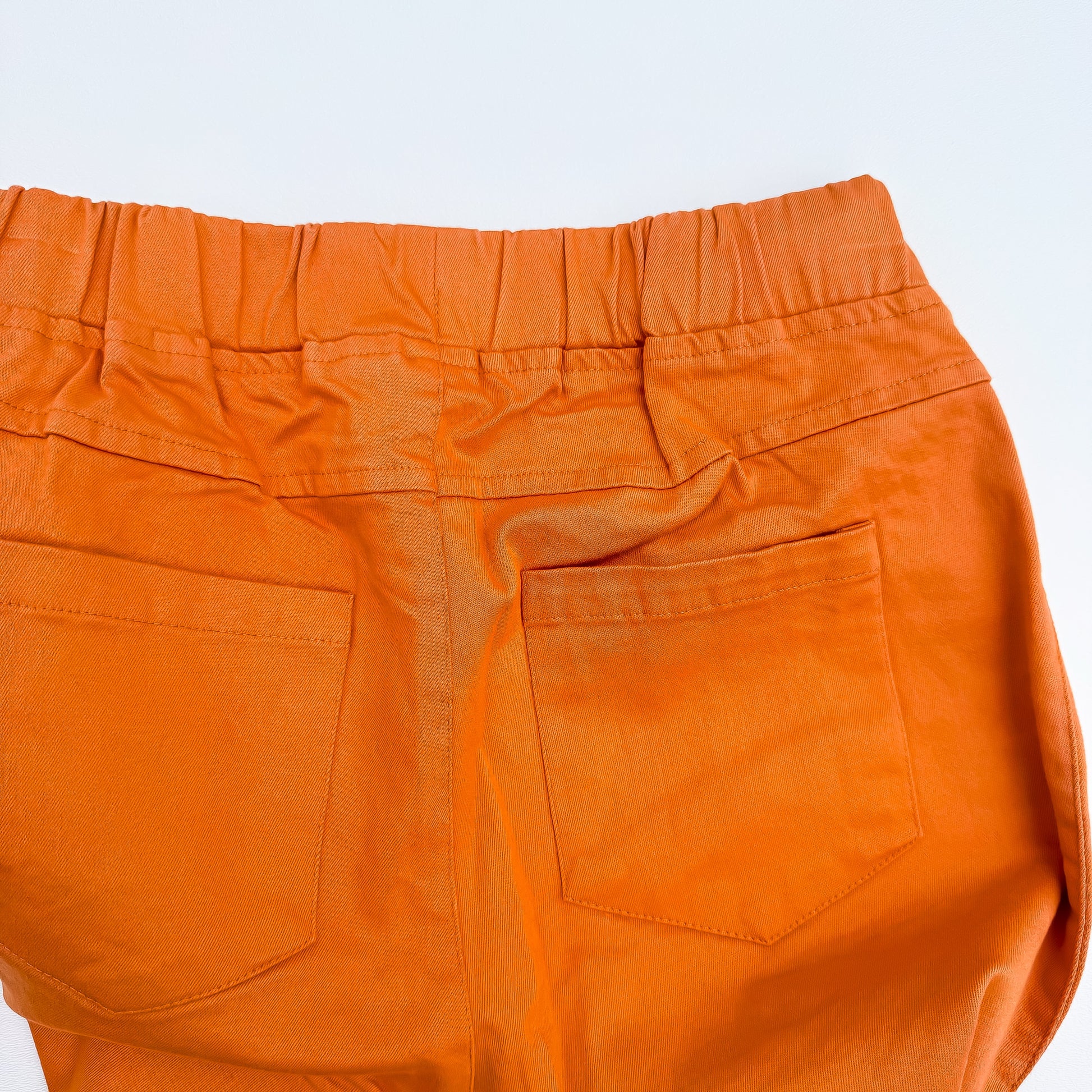 Pumpkin Spice Pull-On Bell Bottom Pants back pockets