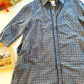 Bluegrass Plaid Shirt Dress front detail