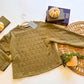 Olive quilted pullover