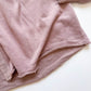 Rosewood Lane Dusty Rose Frayed Peplum Shacket