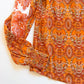 Spiced paisley puff sleeve blouse