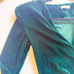 Emerald velvet wrap bodysuit